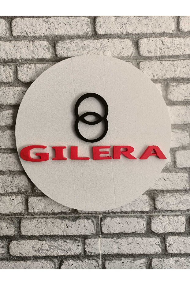 Gilera Logo | 50X50 Gılera Logo | Gılera Brand Logo | 3D Gılera Logo | Styrofoam Logo