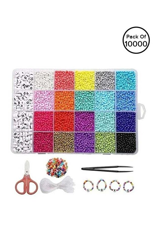 مجموعة أساور الخرز DIY مع 10000 قطعة
