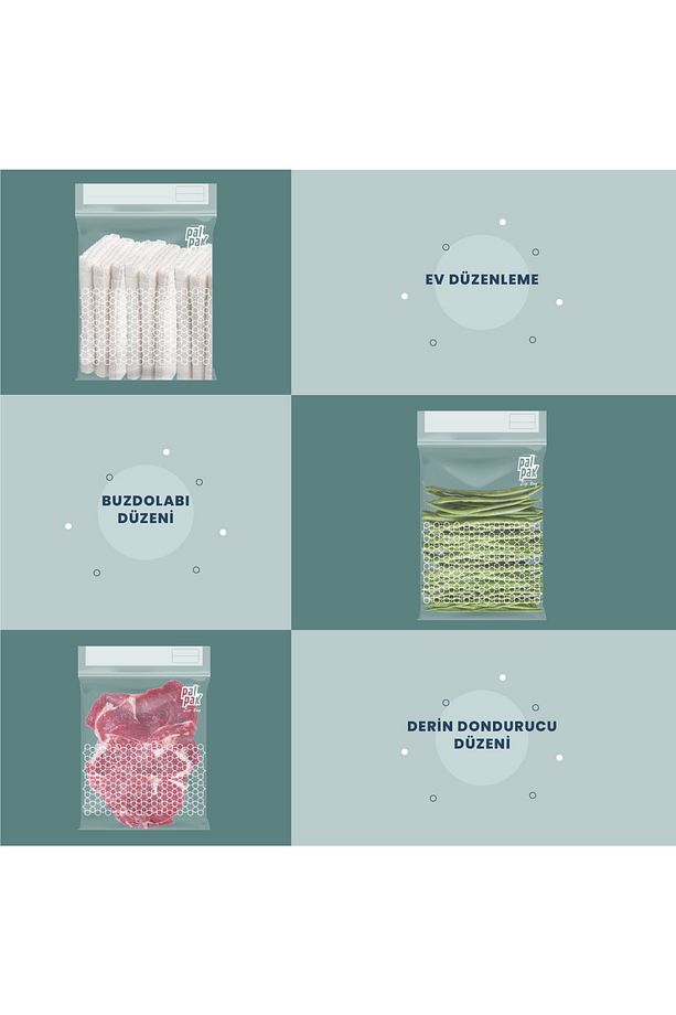 Zip Bag Çok Amaçlı Kilitli Poşet 27X30 Cm 20 Adet - 5