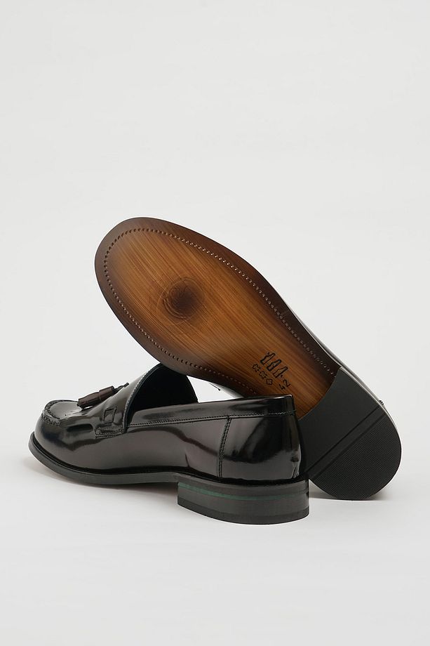 Kuin Model Hakiki Açma Deri Eva Taban Loafer Ayakkabı - 5