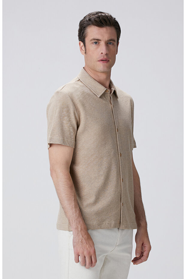 Camel Melanj Gömlek - 4