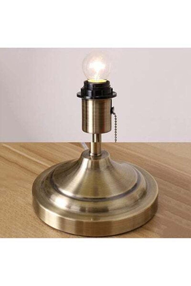 مصباح مكتب أبيض/نحاسي 55 سم - 3