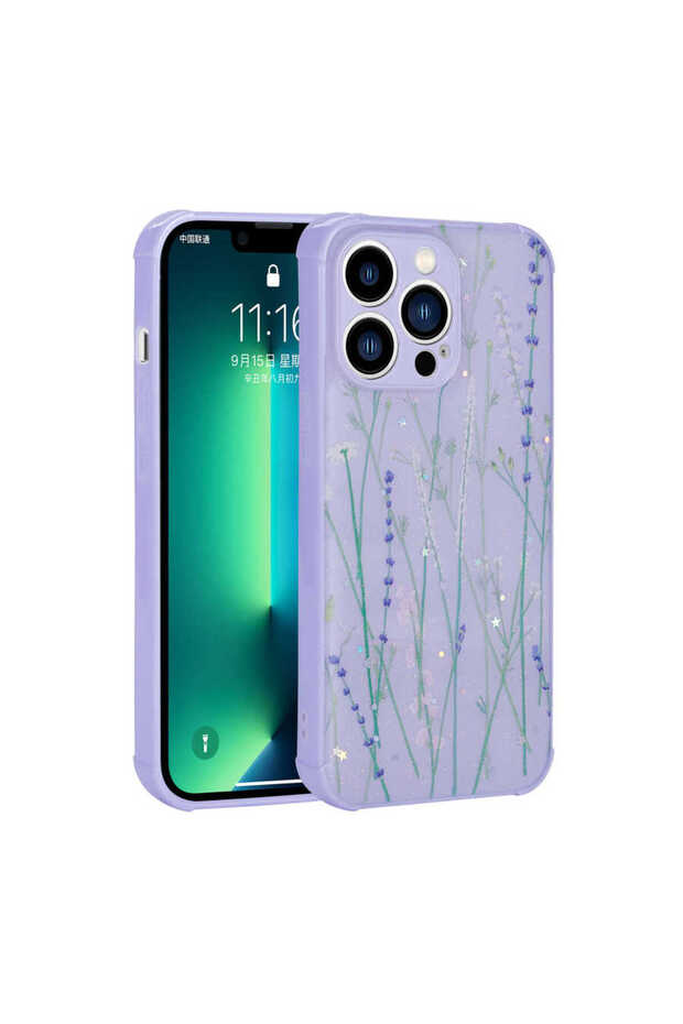 حافظة SYS Popy اللامعة المتوافقة مع iPhone 12 Pro Max مع حماية للكاميرا