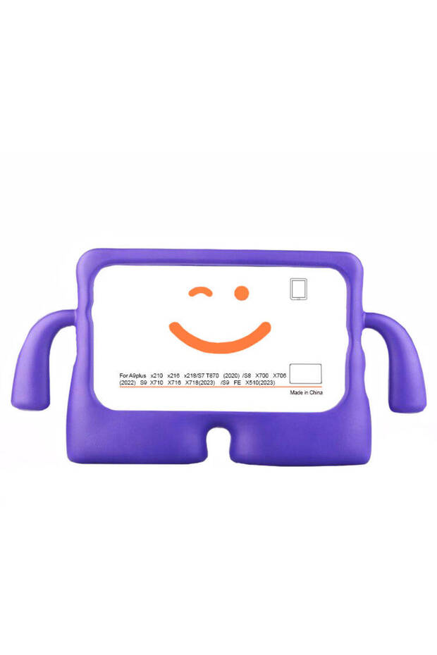 حافظة تابلت متوافقة مع جهاز Galaxy Tab S8 SYS iBuy مع حامل - أرجواني - 1