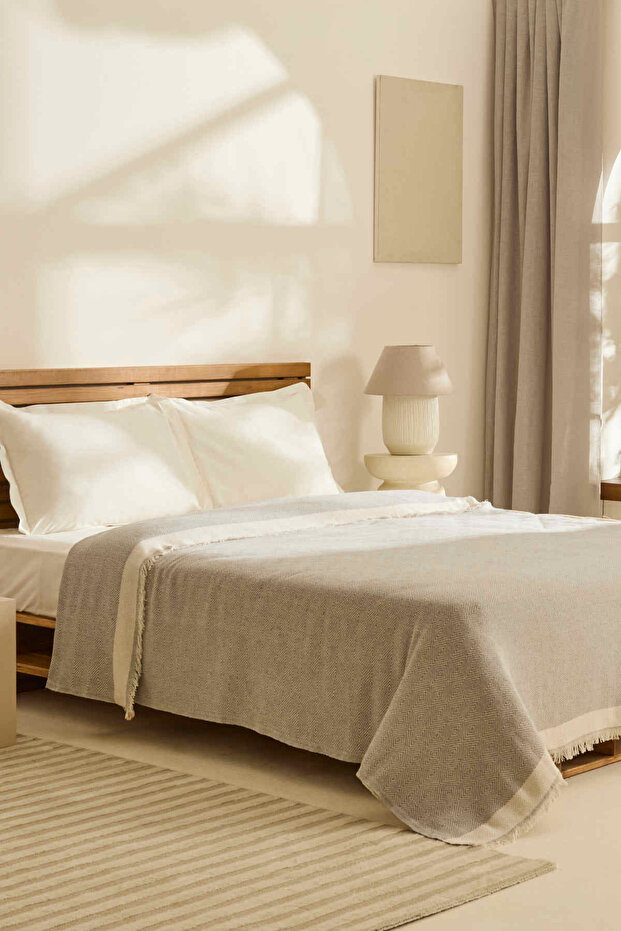 Frida Çift Kişilik Pike Gri - 1