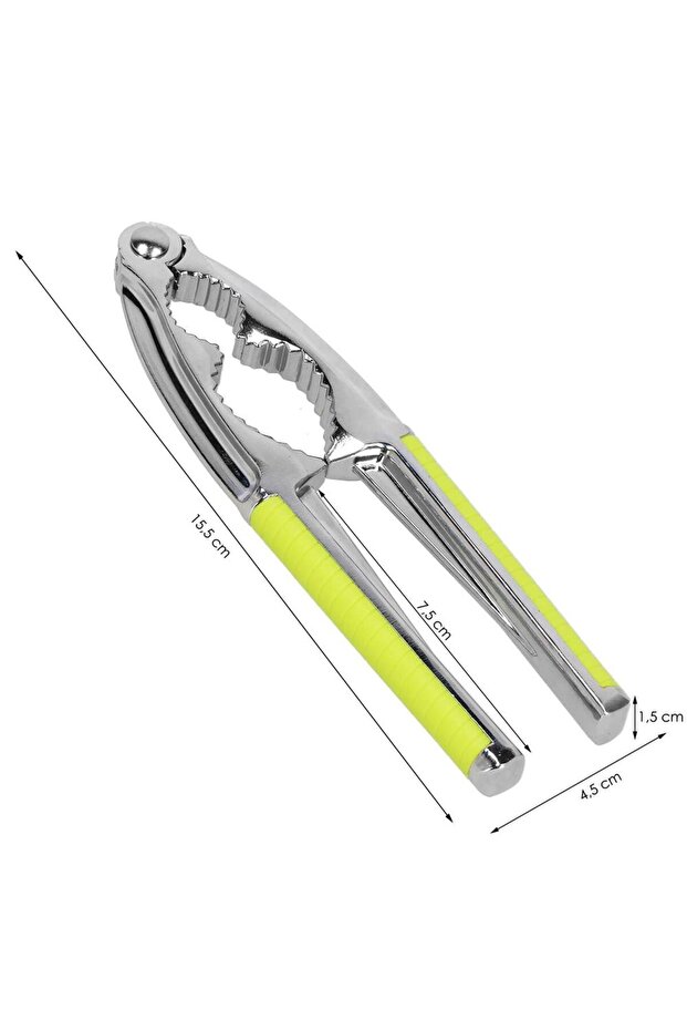Springos nutcracker, 15.5 x 4.5 cm, green / silver - 3