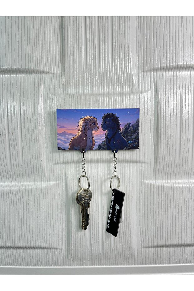 Lion Lovers Themed Fun Keychain and Hanger at Sunset