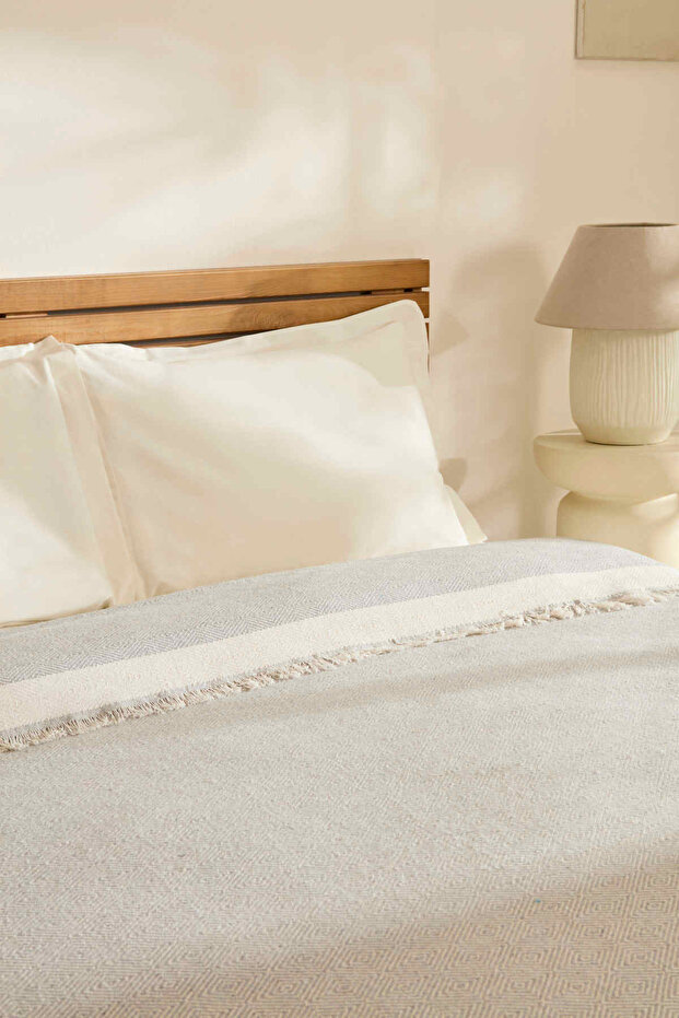 Frida Çift Kişilik Pike Gri - 8