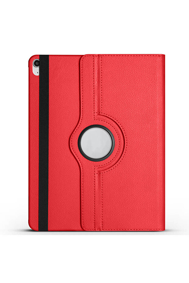 iPad Air 13 2025 M3 Sys Rotatable Stand Case - Red - 1