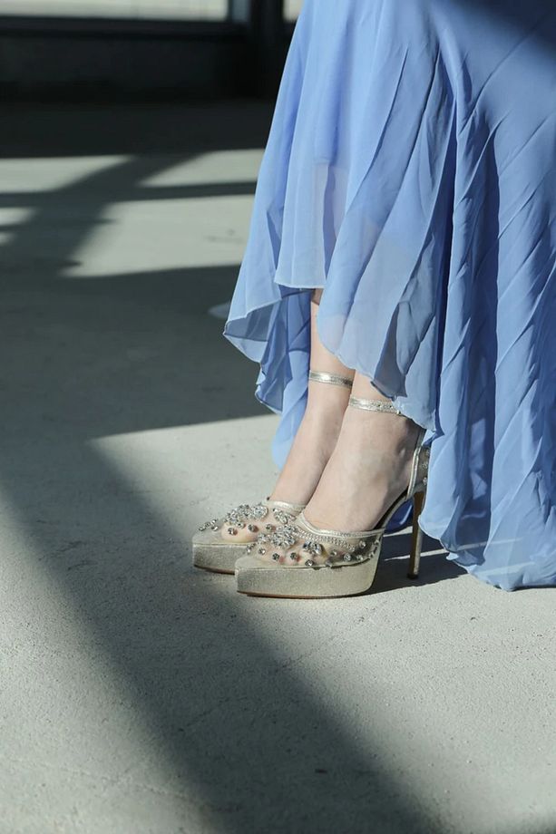 Flora Dore Taş Detaylı Platform Topuklu Ayakkabı - 2