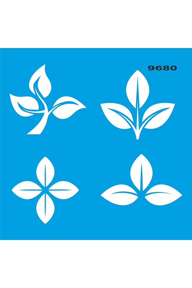 Leaf Patterns - Stencil Painting Template - 1