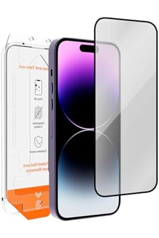 واقي شاشة آيفون 15 بلس مع مجموعة التثبيت. - 1