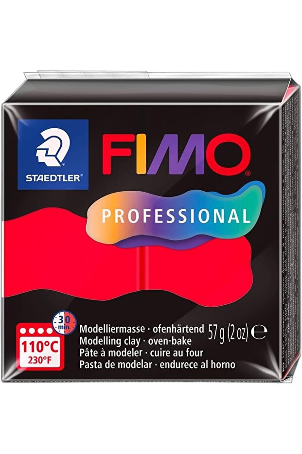 FIMO Professional Modeling Clay 57g Red - 1