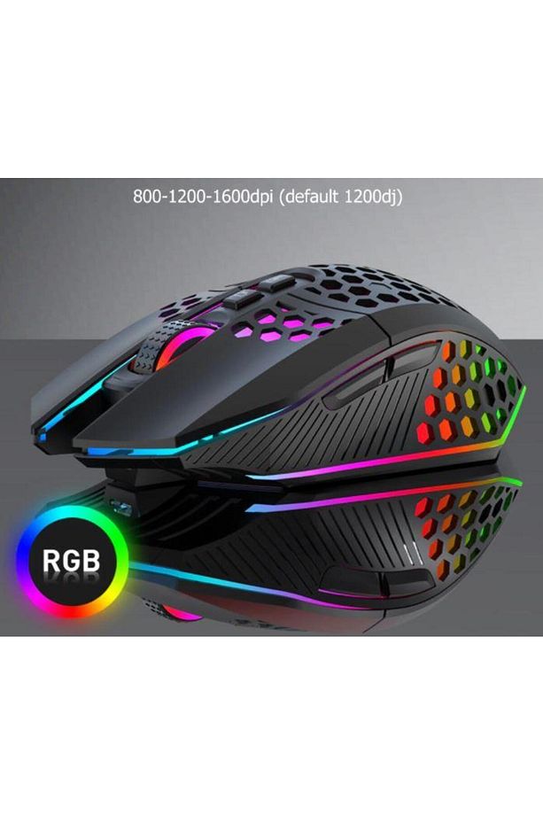 Kablosuz Oyuncu Mouse Rgb Led 2.4g 8 Buton 1600dpi Şarj Edilebilir - 8