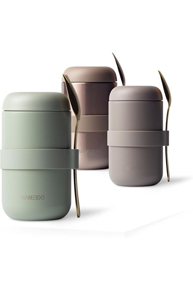 Thermal Food Container, 1 Piece, 500 ml | Stainless Steel, Leak Proof, Keep Cold & Warm | Yogurt, Soup