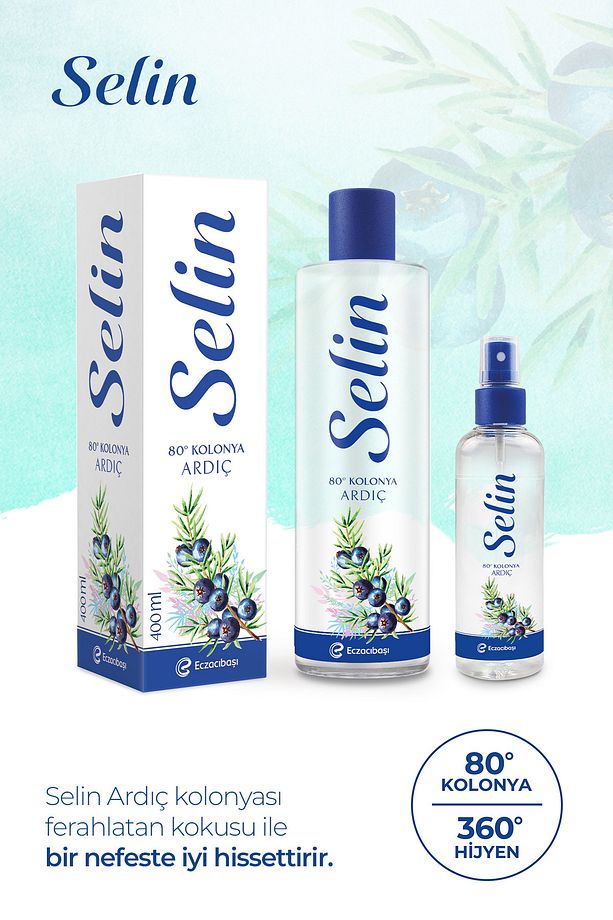 Parfümlü Kolonya Ardıç 400 ml 3'lü Set - 6