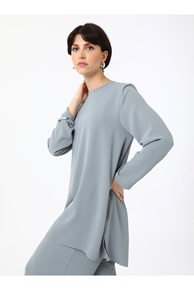 Aerobin Basic Tunik&Pantolon İkili Takım - Gri - - 6