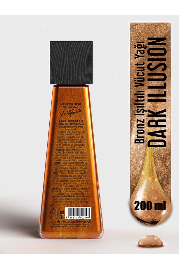 Simli Vücut Yağı Dark Illusion - 200 ml (EGX89) - 4
