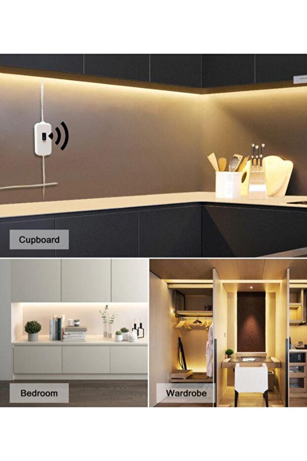 Usb Sensörlü Şerit Led/1 Metre/beyaz - 5