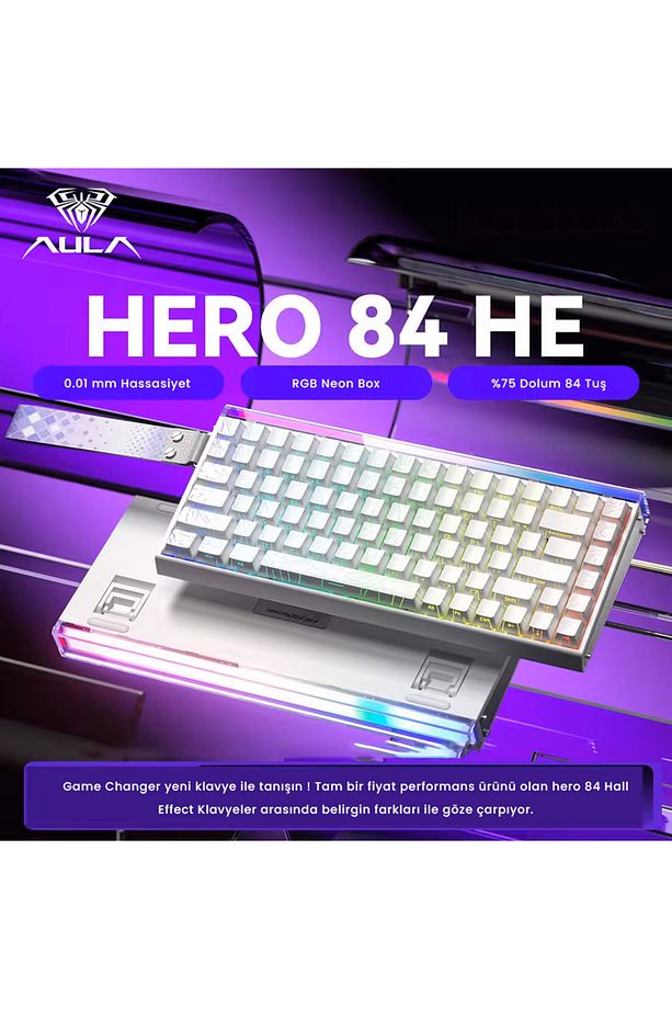 Aula Hero 84 HE Manyetik Switch 8k Hz Klavye - 3