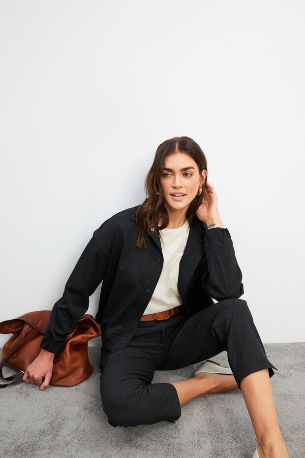 Kadın Marlin Antrasit Ceket - 5