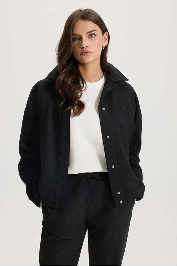Kadın Marlin Antrasit Ceket - 1