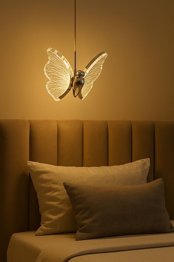 Tekli Sarkıt Led Luxury Led Avize Yatak Başı Ayna Önü Sarkıt Chrome Gümüş Led Avize Ne - 2