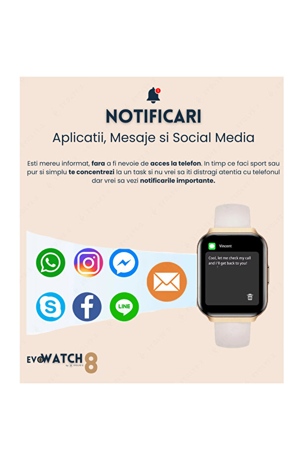 Ceas inteligent Evolve-x EvoWatch 8 - 6