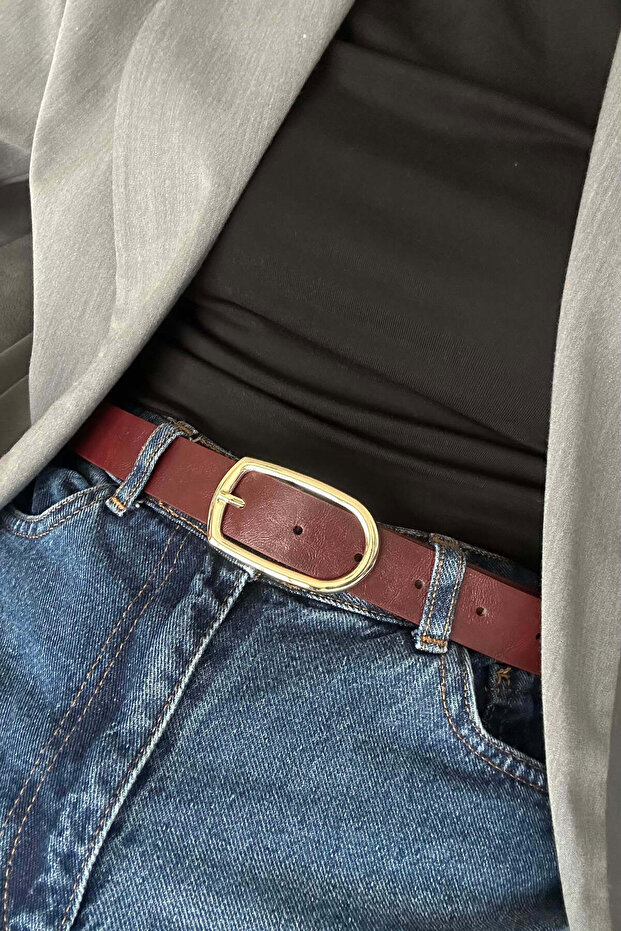 Gino Gold Buckle Women's Belt