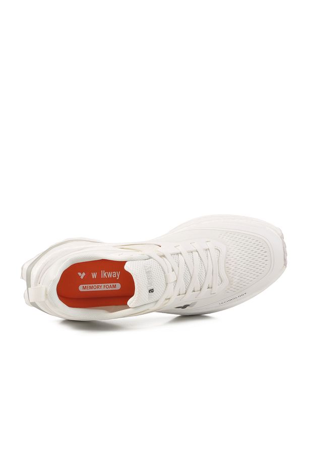 Beyaz Fileli Hafif Esnek Memory Foam Erkek Spor Ayakkabı Tirispol M - 6