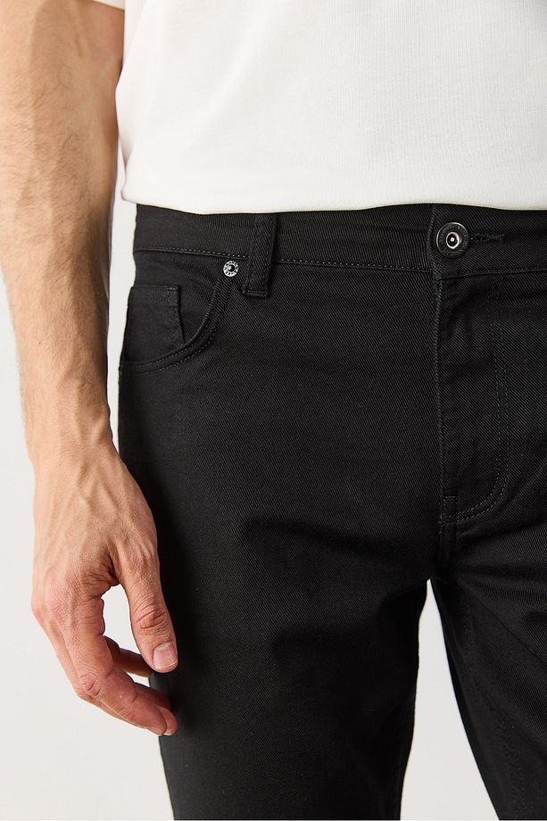 Teos Black Skinny Jean Pantolon - BLACK - 7