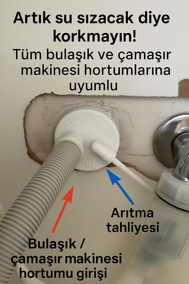 Makina Tahliye Adaptörü Arıtma Tahliye Girişli - 7