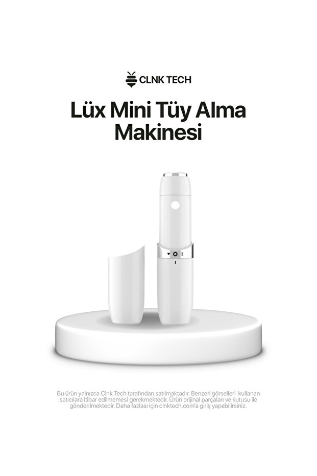 CLNK Lüx Mini Tüy Alma Makinesi Pil Ve Temizleme Fırçası, Seyahat Boy, Kablosuz Kullanım