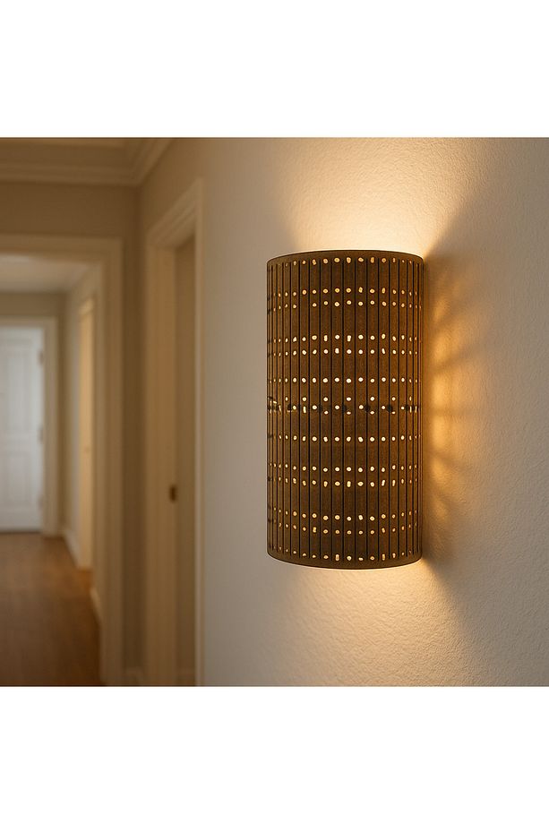 Ahşap GünIşığı Ledli Duvar Balkon Salon yatak odası koridor Aplik Gece lambası - 1