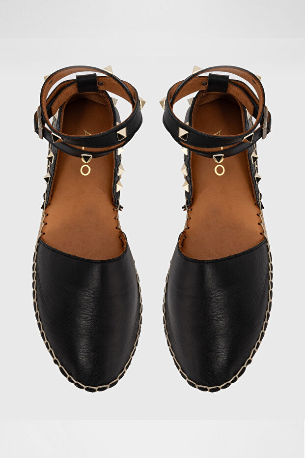 Cusco-tr - Siyah Kadın Espadril Sandalet - 6