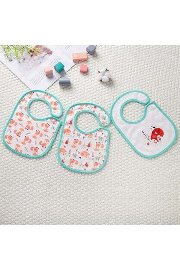 مجموعة مريلة تغذية من 3 قطع - 2