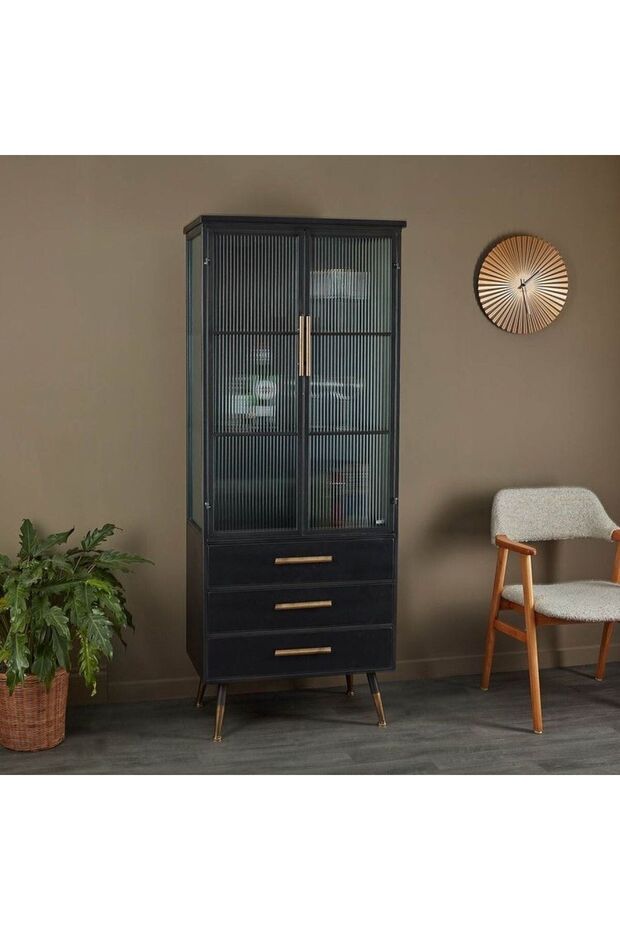 Deep Siyah Masif Konsol Büfe - 2