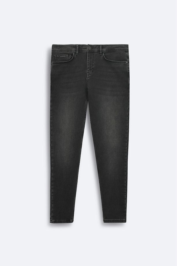 Erkek Gri Rio Skinny Fit Eskitme Yıkama Jean Pantolon A42y3512 - 1