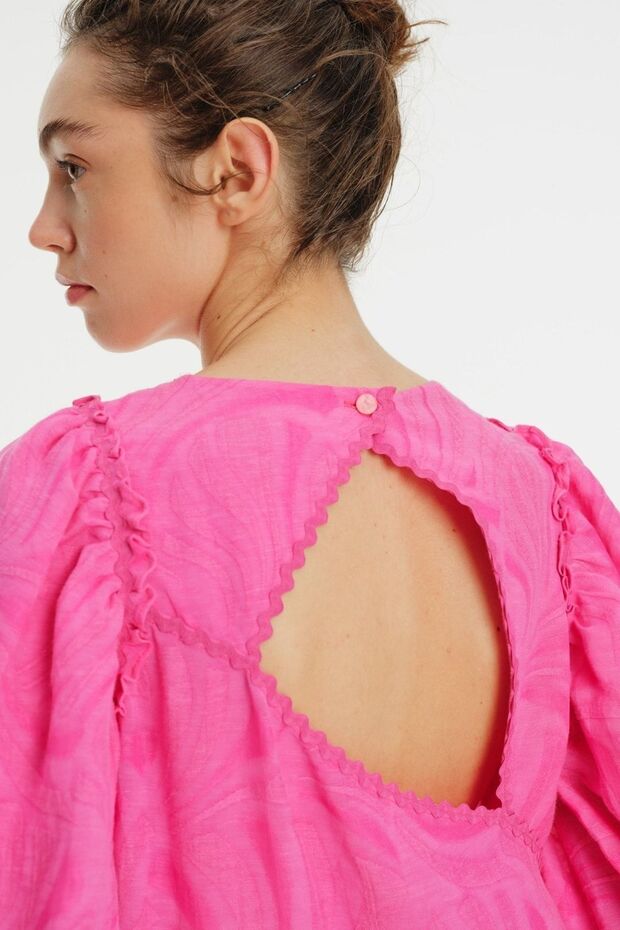 Rochie mini decoltată la spate - 7