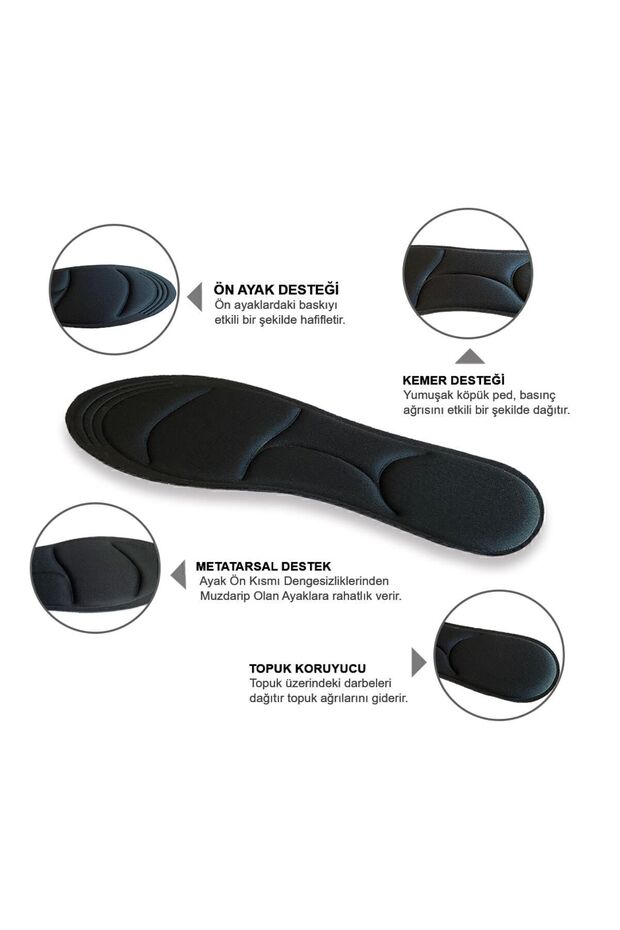 BC03 | Memory Foam, Tüm Ayakkabılarla Uyumlu, Rahat, Konfor, Darbe Emici Ve Yumuşak Iç Tabanlık - 2