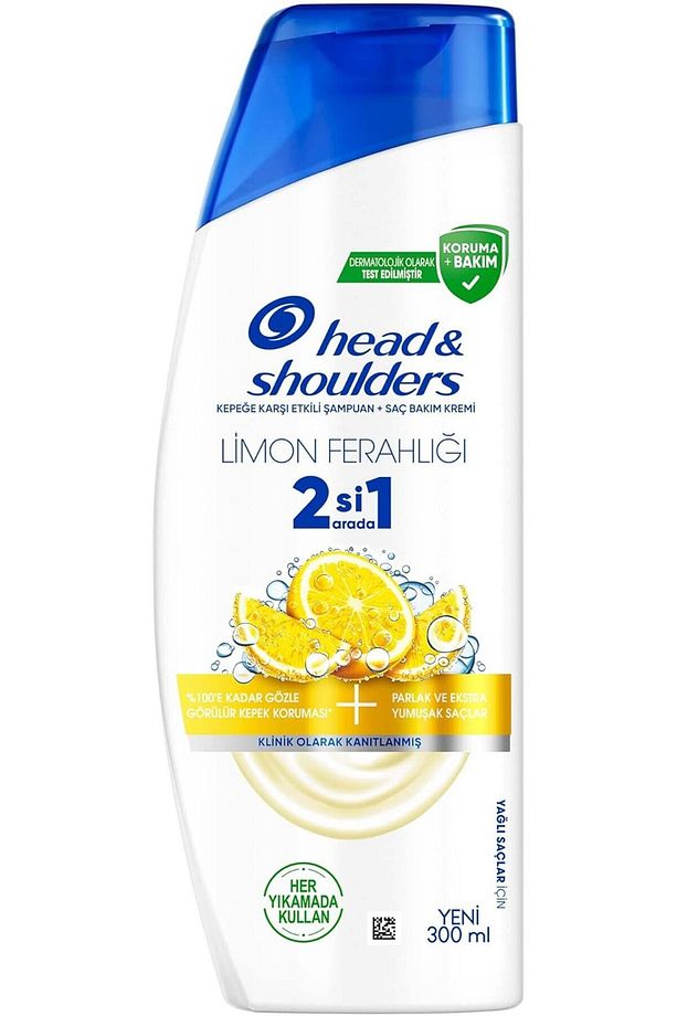 Head And Shoulders Limon Ferahlığı 2'si 1 Arada Kepeğe Karşı Etkili Şampuan 300 ml 1 Adet - 1