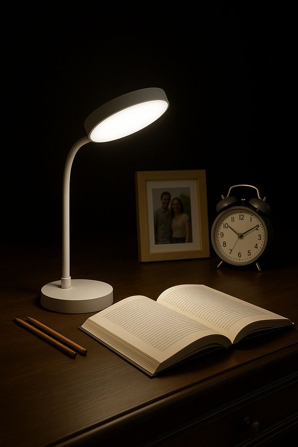 Şarjlı Akrobat 360° Masa Üstü Lamba 3 Kademe Dokunmatik Çalışma Okuma Işığı Gece Lambası Soft Işık - 1