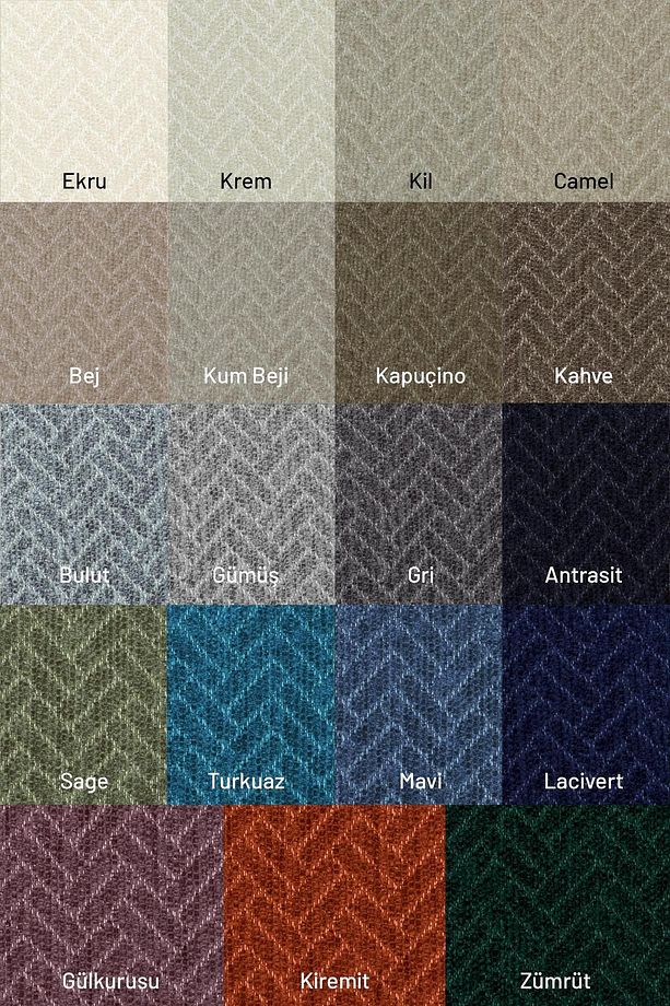 Zenit Koltuk Örtüsü 110x175 Berjer Dekoratif Jakarlı Şönil | Kanepe Örtüsü | 2 Adet , Kahve - 5