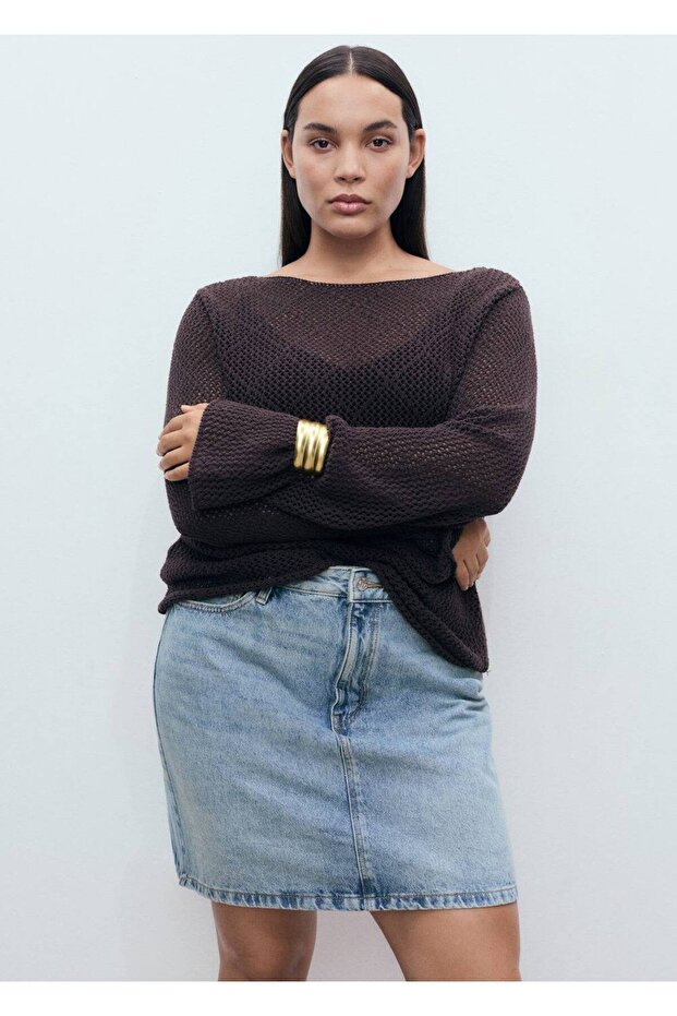 Kısa denim etek - 7