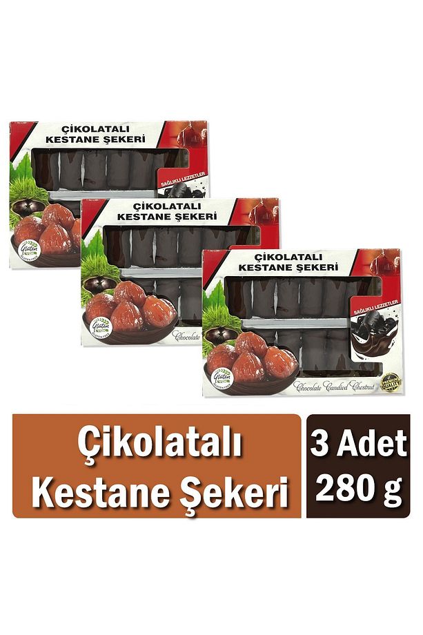Çikolatalı Kestane Şekeri 280 gr x 3 Adet - 1