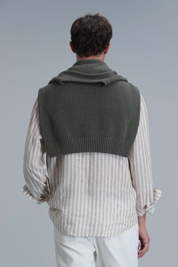 111010624 Fast Hakim Yaka Basic Gömlek Comfort Fit Erkek Gömlek BEJ - 6