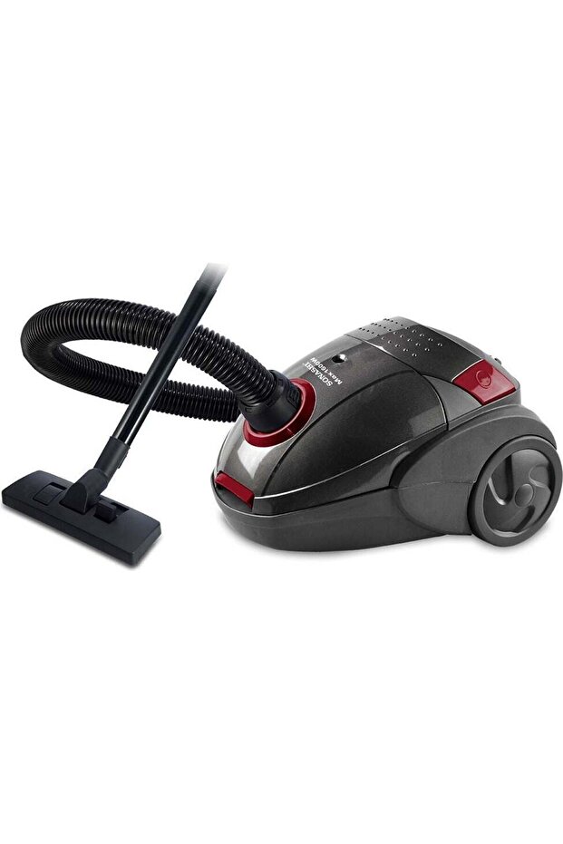 Canister Vacuum Cleaner | Lower Noise Design with Washable Cloth Dust Bag | Powerful Performance 1.5