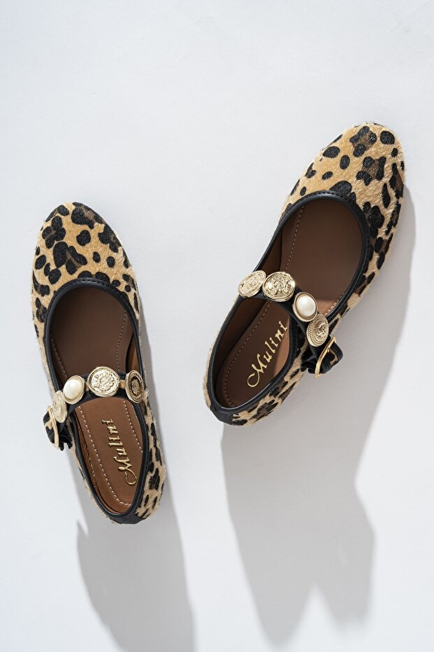 Leopard Patterned Daily Comfortable Ballerinas - 3
