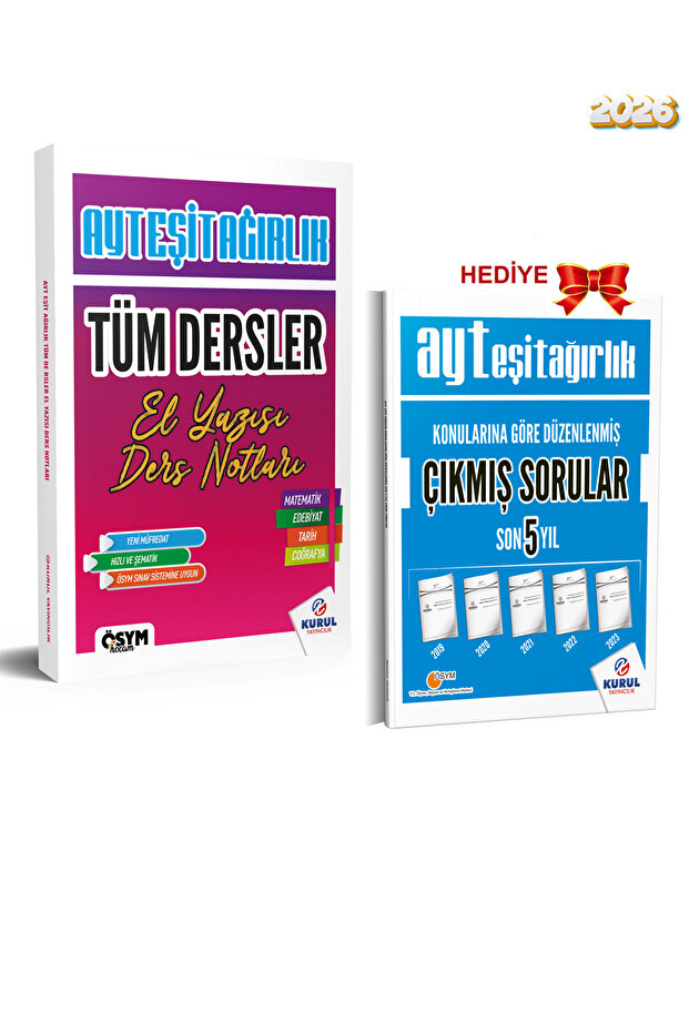 2026 Ayt Eşit Ağırlık Tüm Dersler El Yazısı Ders Notları (HEDİYELİ) - 1