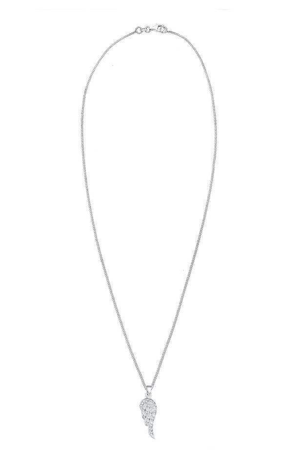 Dámský náhrdelník s křídly a přívěskem v boho stylu s krystaly ze stříbra 925 - 3
